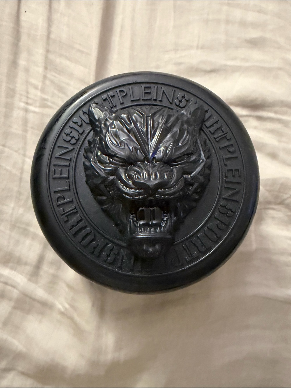 Philipp Plein Black Wolf Medallion Accent Box